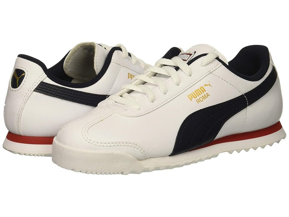 

Puma Kids Roma Basic PS (Little Kid/Big Kid) (Puma White/Night Sky) Kid's Shoes