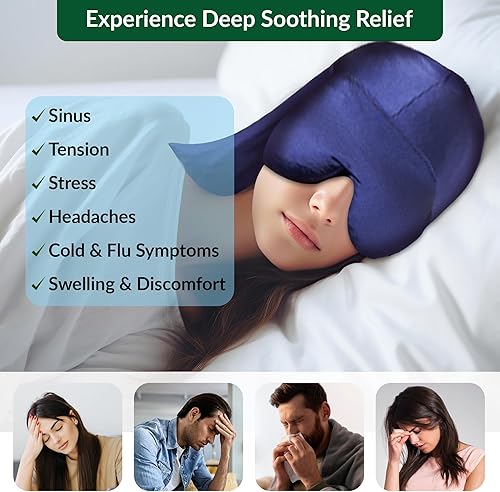 Miniatura 6 de Tapón de presión sinusal | Aromaterapia caliente/fría para aliviar el dolor profundo | Tapa de alivio del dolor de cabeza | Máscara de paquete de