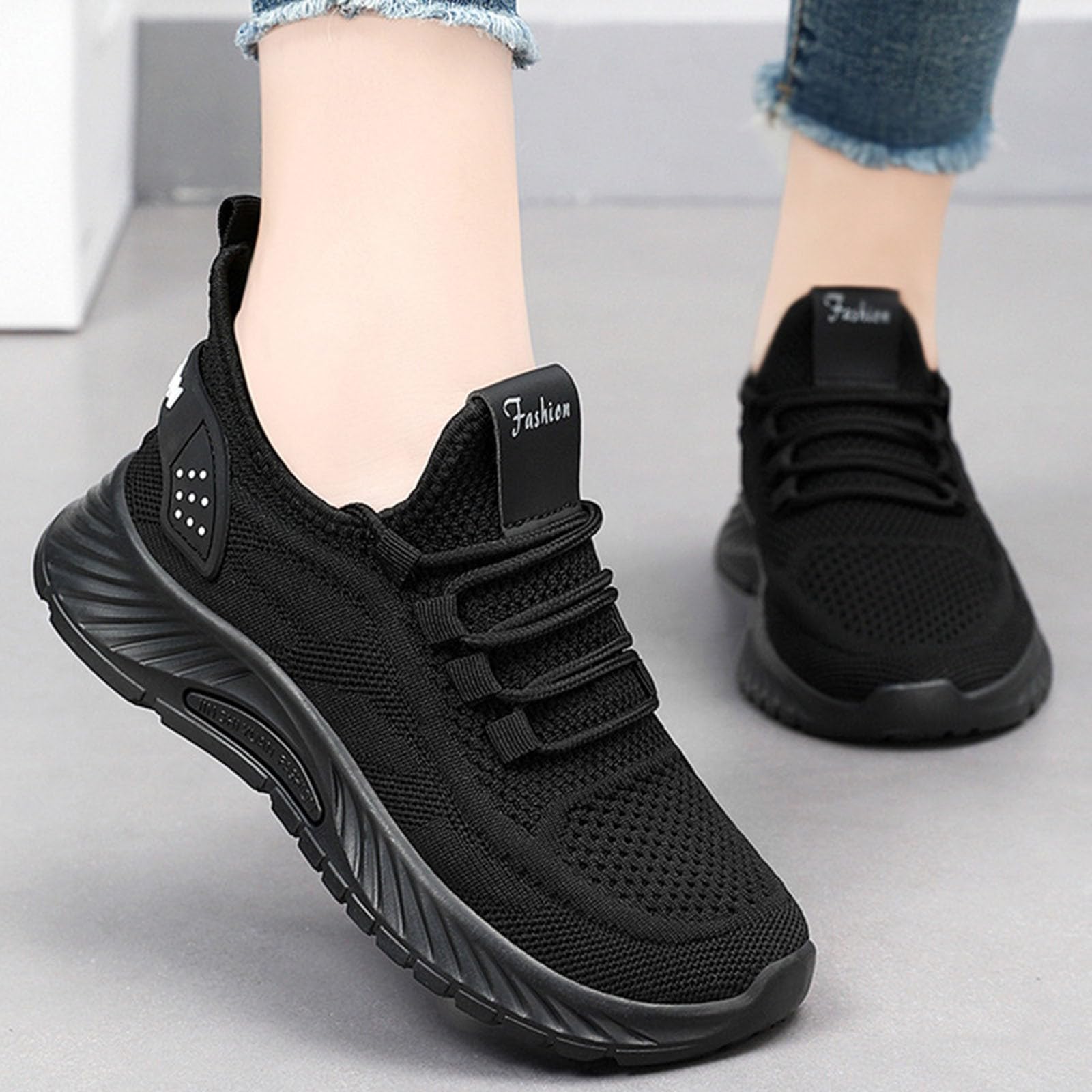 Scarpe da Palestra Donna Comode Pianta Larga Sneakers Bianche Donna | Calzature Fitness in Pelle Sintetica per Passeggiata Invernale Tennis Camminata Moda Tempo Libero Tessuto Sintetico