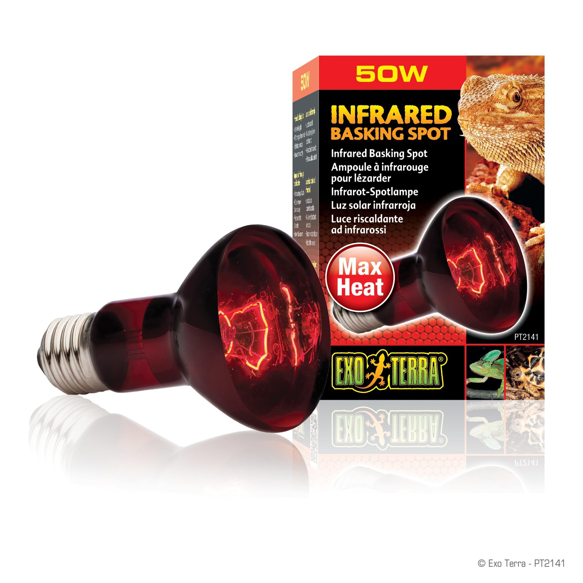 Exo Terra Infrared Basking Spot Lamp, 50 W