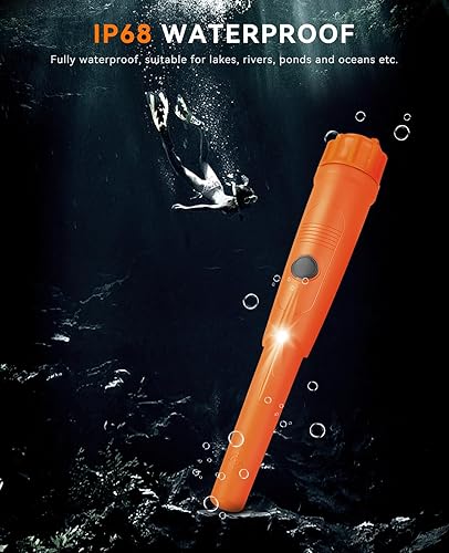 Miniatura 5 de SUNPOW Detector de metales Pinpointer para adultos y niños, IP68 impermeable de mano con funda para cinturón, accesorios de herramienta de caza del