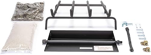 Miniatura 3 de Peterson Real Fyre - Juego de troncos de abedul de montaña de 18 pulgadas con quemador G4 ventilado, luz de fósforo (gas natural)