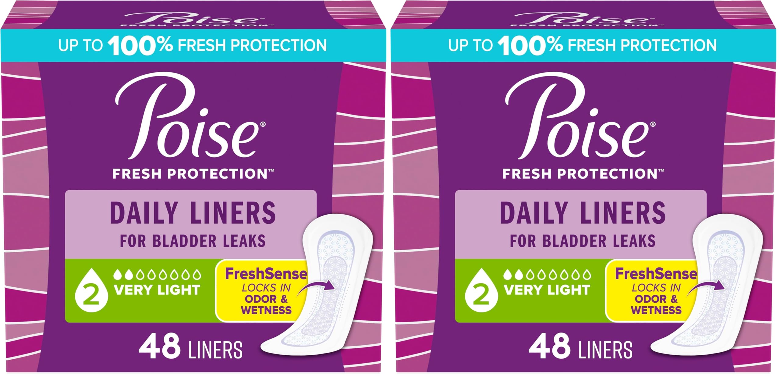 Poise Panty Liners Very Light Absorbency