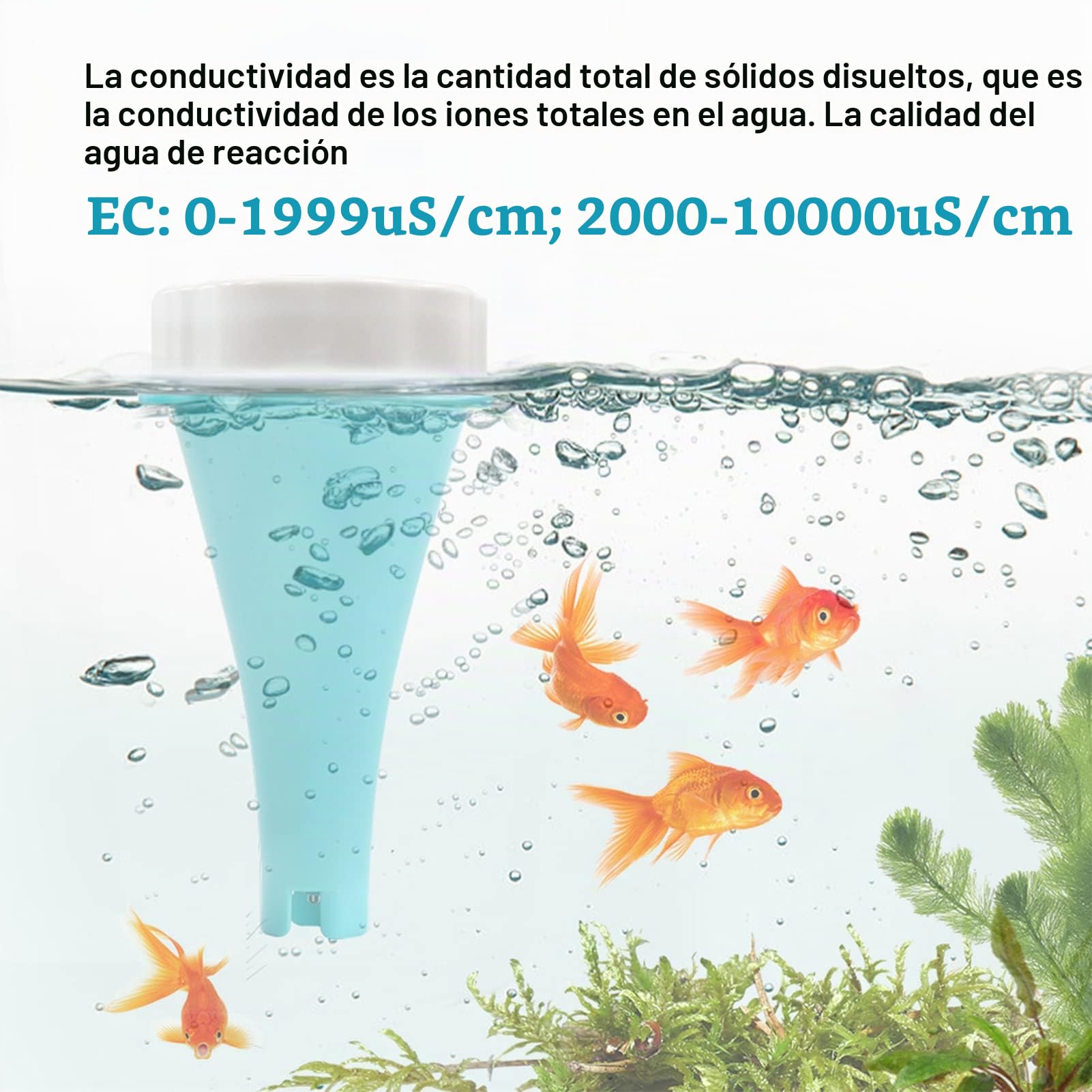 Medidor de Prueba de Agua, 6 en 1 PH EC TDS ORP CL TEMP Pluma de Prueba de Agua Digital, Probador de Calidad de Agua Bluetooth de Alta Precisión para Piscina, Hidroponía, Agua Potable, Acuarios