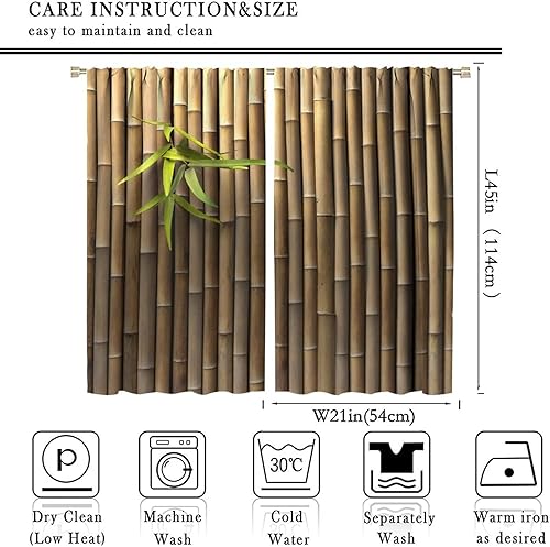Miniatura 2 de Cortinas de bambú 3D impresas para exteriores, cortinas de bambú natural japonés zen, sala de estar, cocina, bolsillo para barra, cortinas de