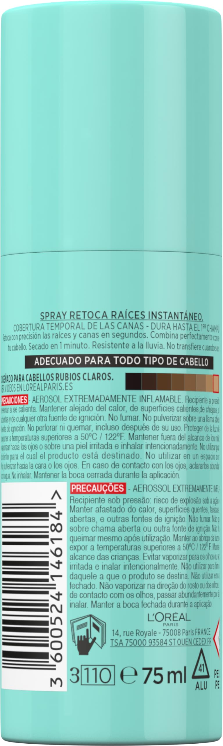 Volumising Spray for Roots Magic Retouch L'Oreal Make Up (100 ml) - 5 - rubio claro 100 ml