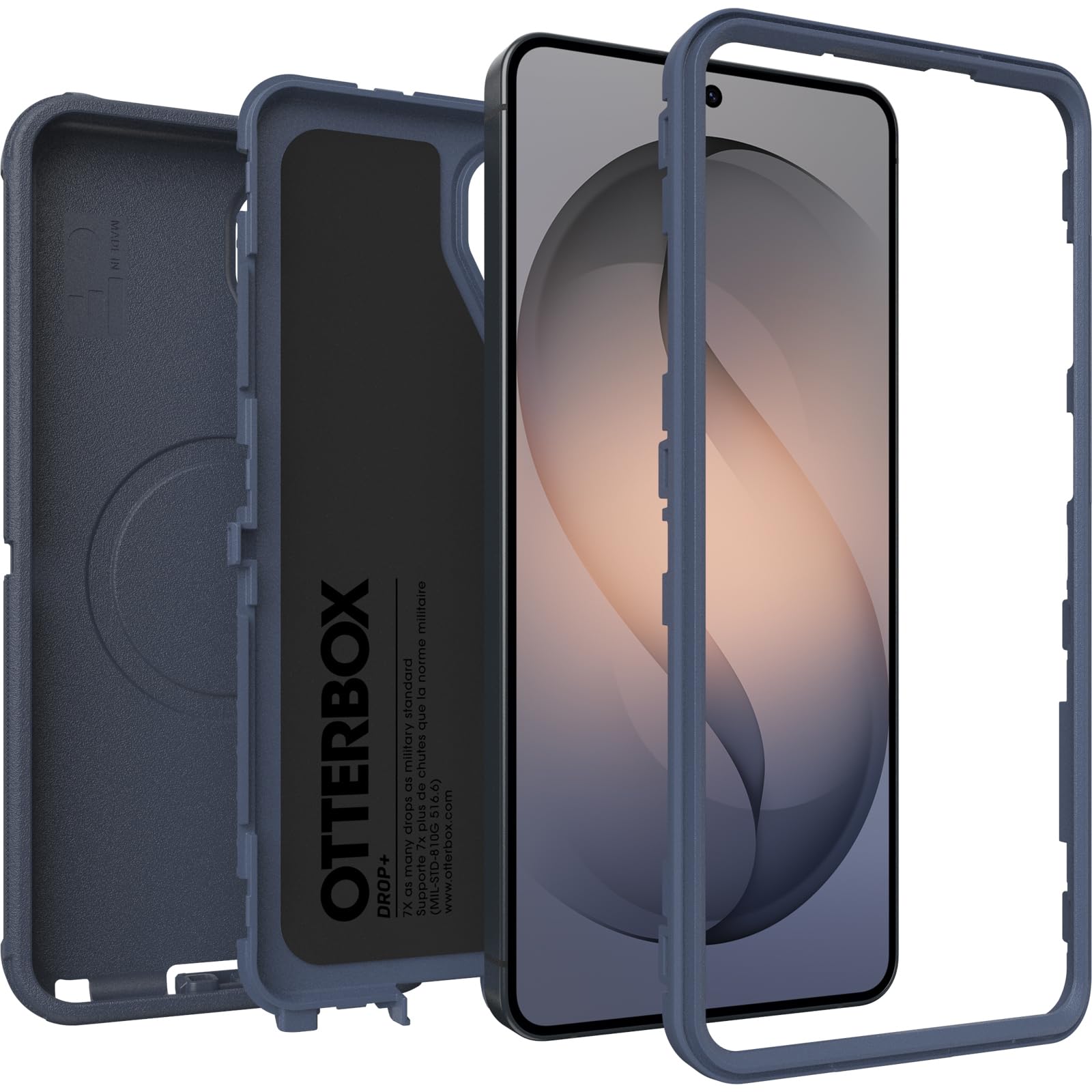 OtterBox Cover Defender Series Pro con Magneti per Samsung Galaxy S26+, custodia protettiva antiurto, a prova di caduta, protezione estrema, testata 7x norme MIL-STD 810G, Blu