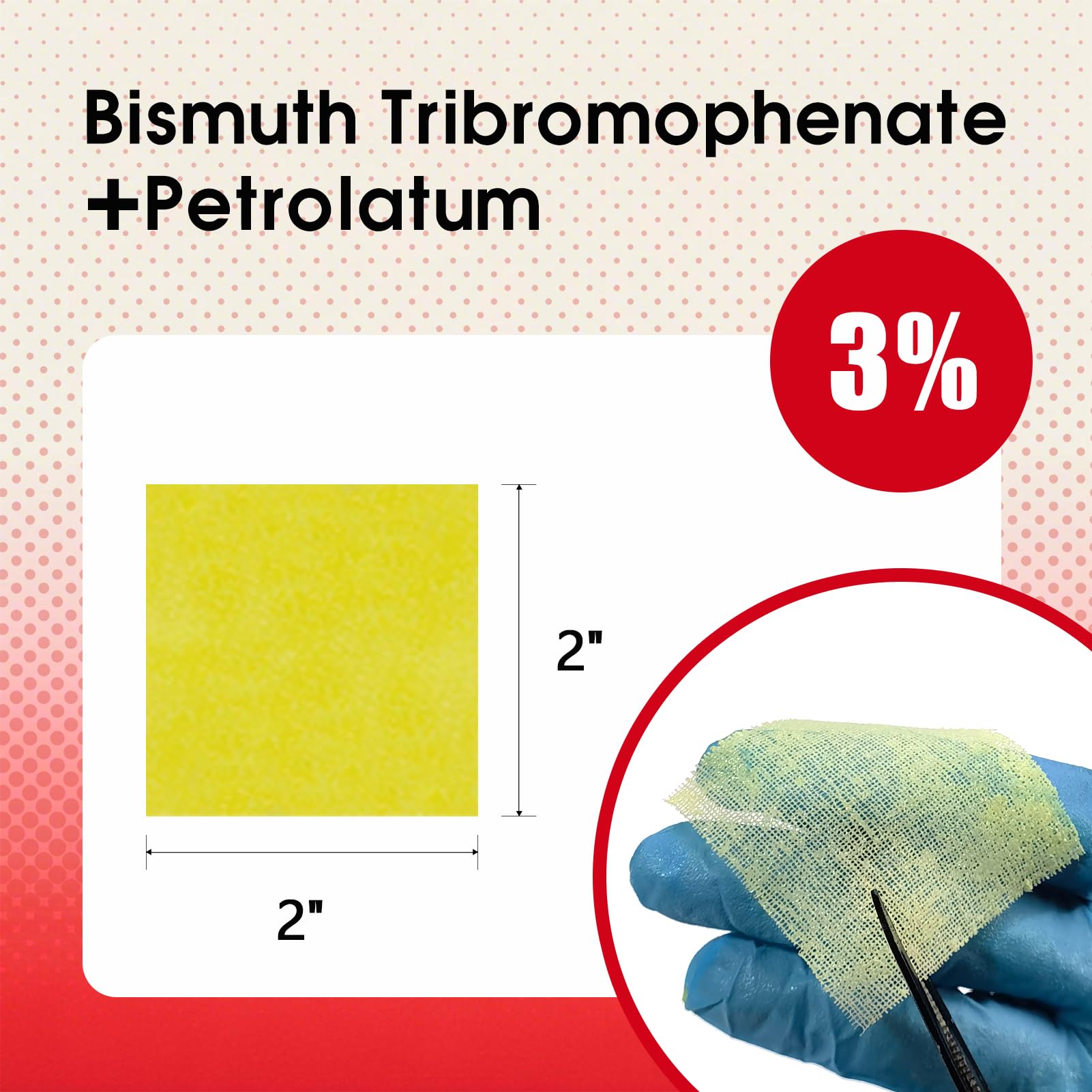 Xeroform Petrolatum Dressing 2"x2", 28 PCS Non-Adherent Gauze for Low Exudating Wounds, Fine Mesh Gauze Pads for Burns, Abrasions, Lacerations, Skin Grafts and Surgical Incisions — Amazon image 2