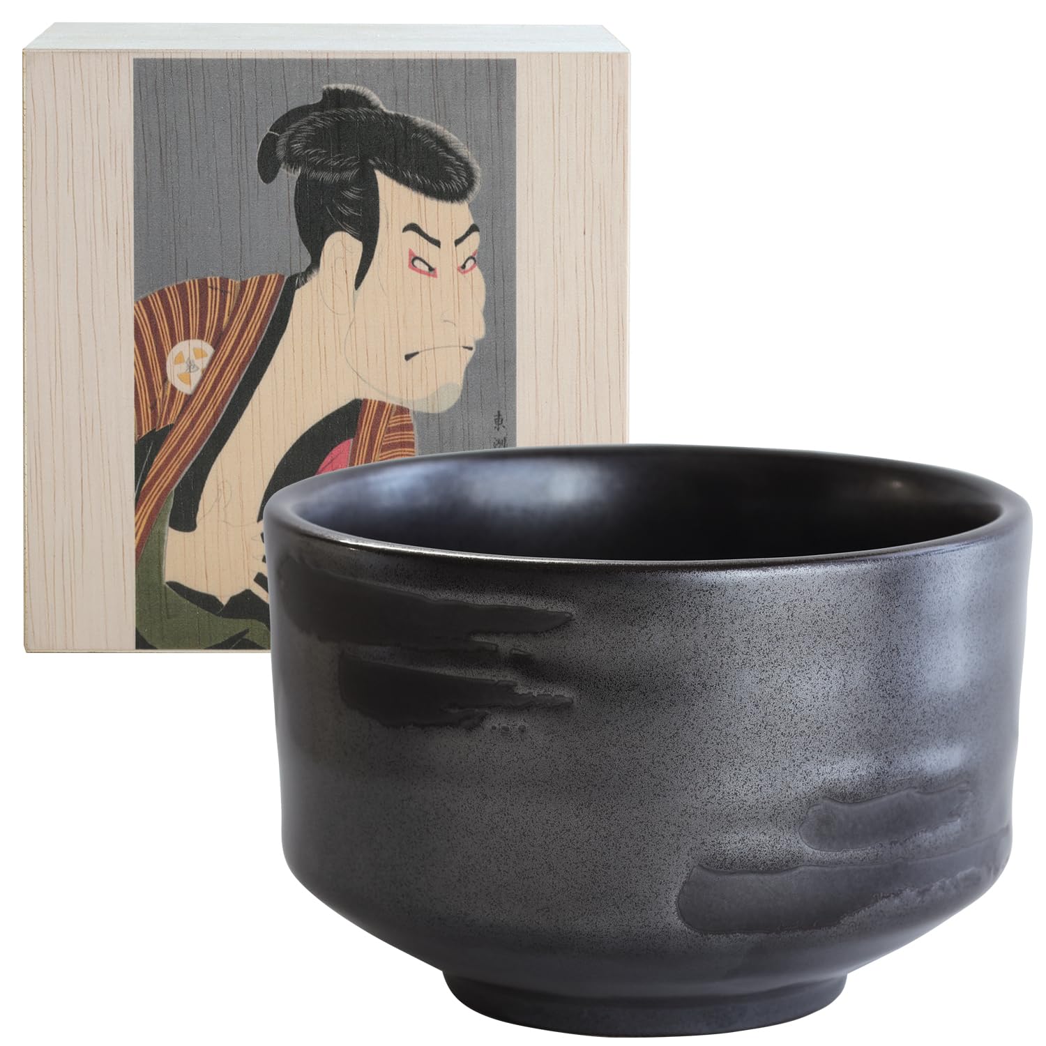 Amazon | Dolce duo 抹茶碗 抹茶 茶碗 黒刷毛目 日本製 美濃焼 11cm 約