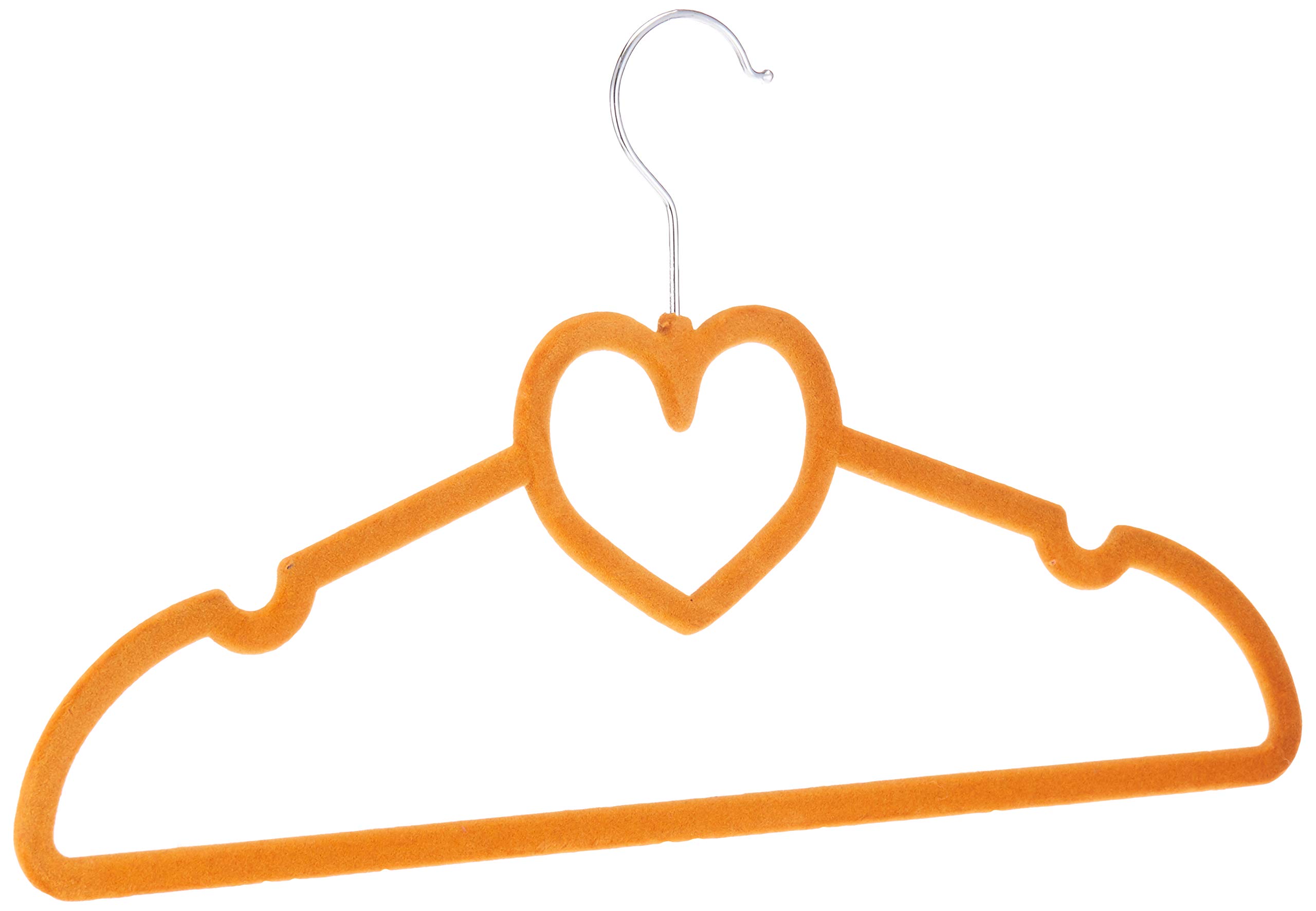 Aarika Closet Velvet Hangers with Metal Hook (Yellow)- Pack of 4