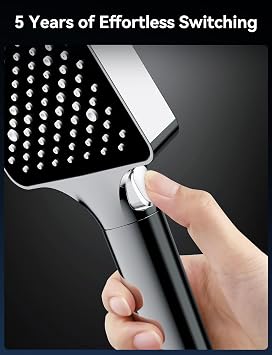 Magichome High Pressure Shower Head with 6 Spray Modes, Chrome Finish
