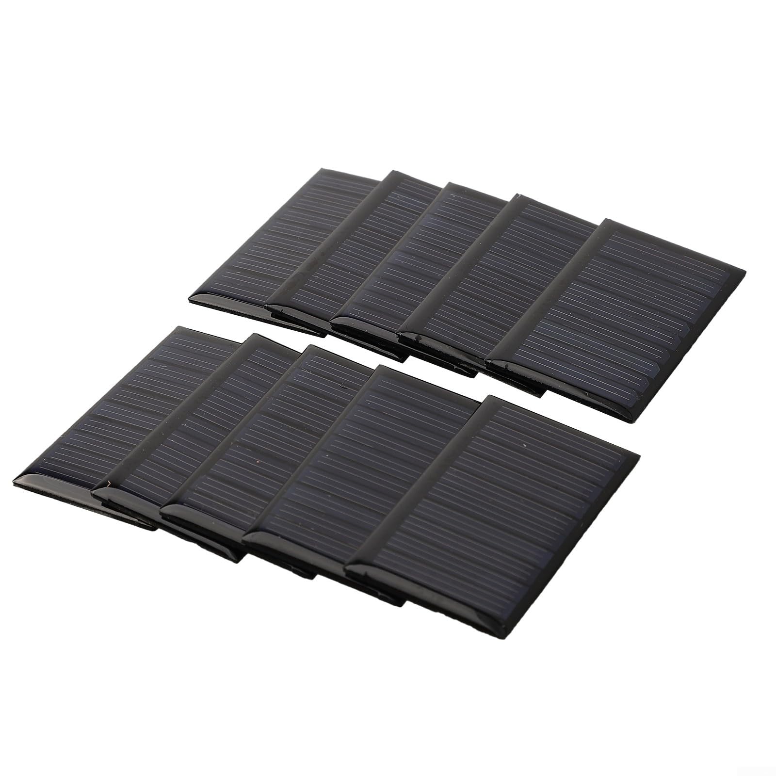 Lotto di 10 pannelli solari 5V 30mA 53X30mm per progetti elettronici fai da te