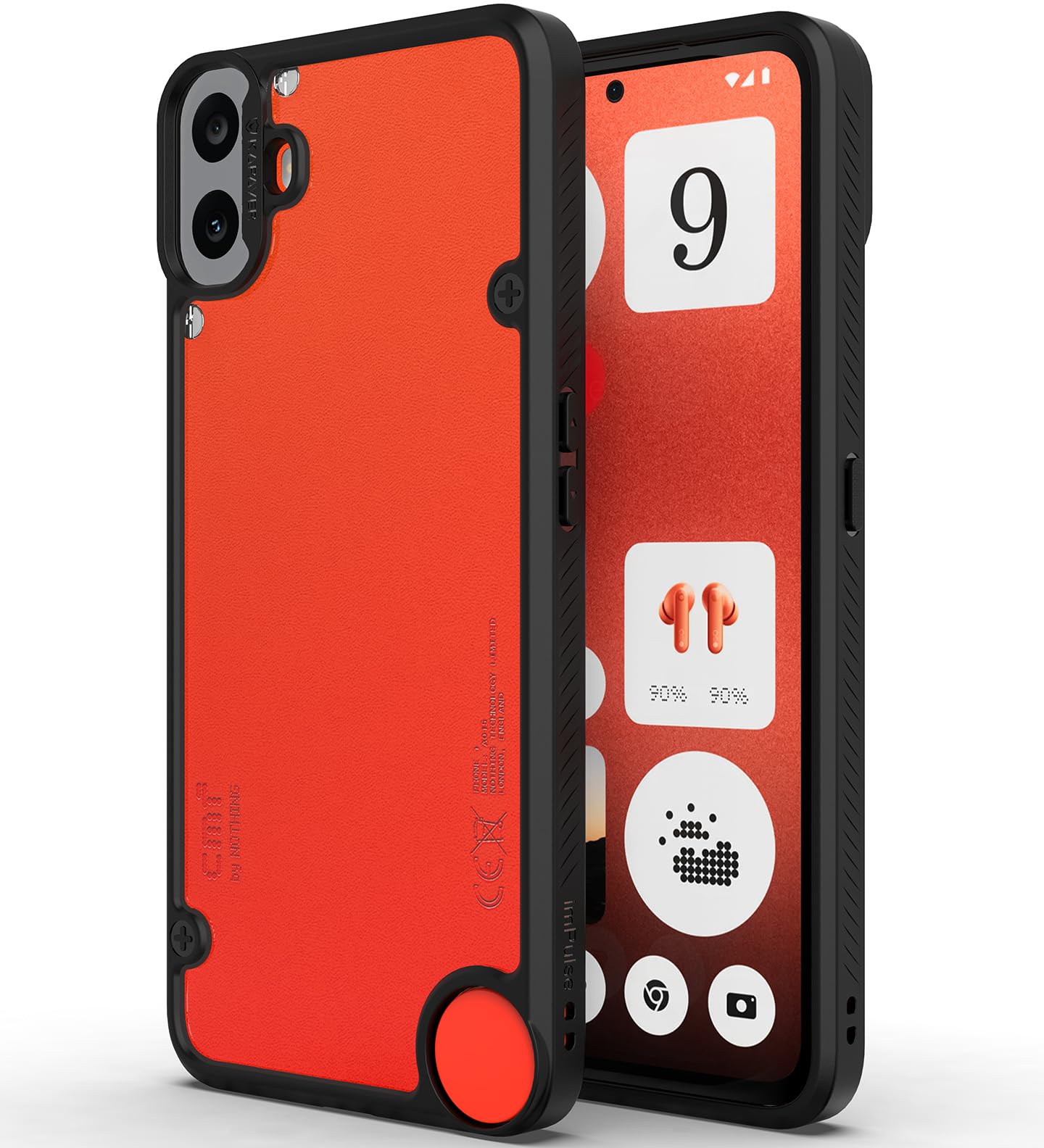 KAPAVER Impulse Series Back Cover Case for CMF Phone 1 by Nothing (TPU+PC) (Black) (B0DBQJWNN5) Amazon Price History, Amazon Price Tracker