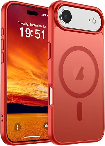 Miniatura 176 de SUPFINE - Funda magnética para iPhone 14 Pro Max (compatible con MagSafe), (protección contra caídas de grado militar de 10 pies), delgada, Negro