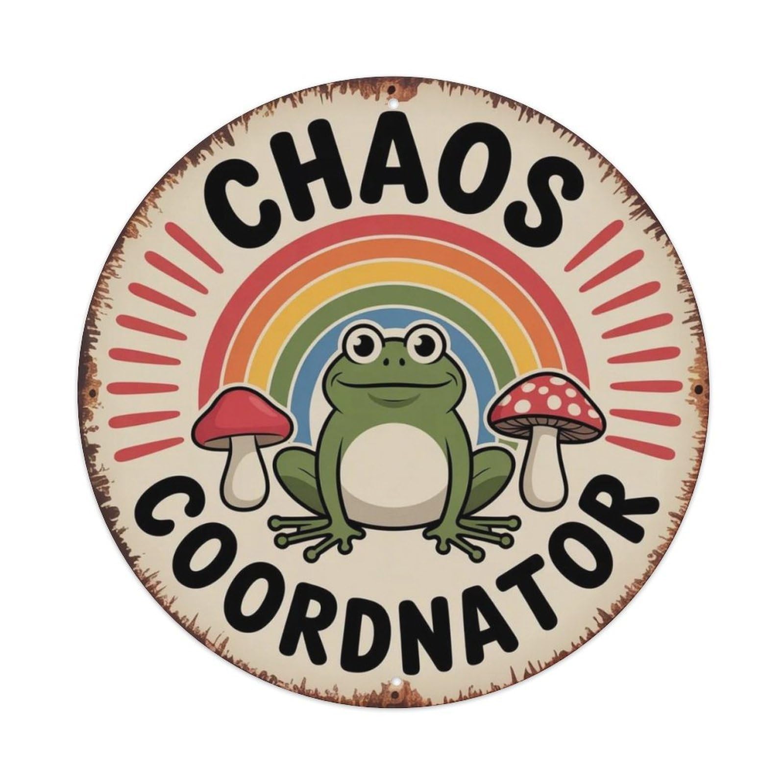 Lvalogy Style Chaos Coordinator Ugly Cute Metal Tin Sign Plaque