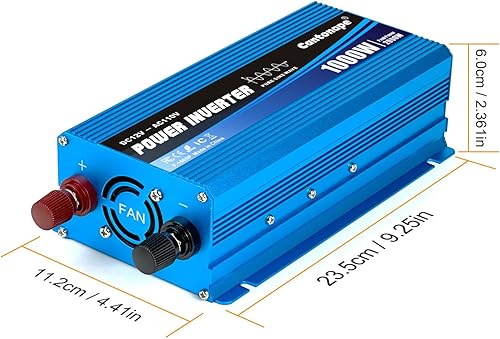 Miniatura 10 de Inversor de corriente de onda sinusoidal pura de 2000 W, convertidor de corriente de 12 V CC a 110 V/120 V CA, 3 salidas de CA, inversor