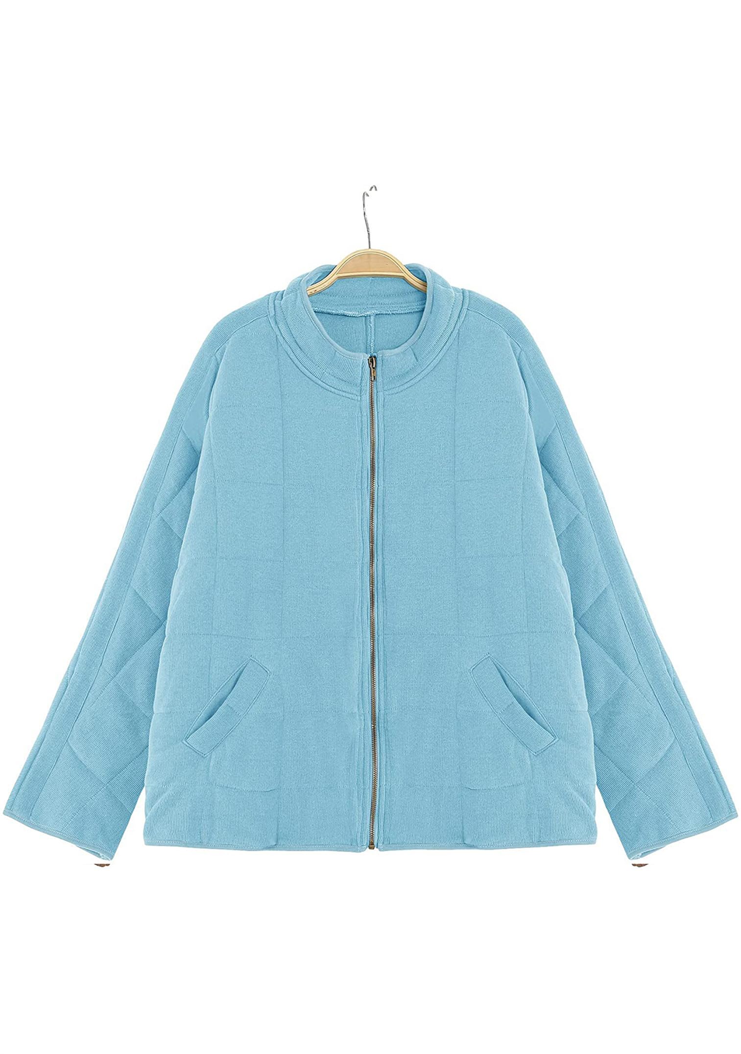 Donna Sci Invernale Monopetto Zip Giacca Leggera Manica Lunga Giacca