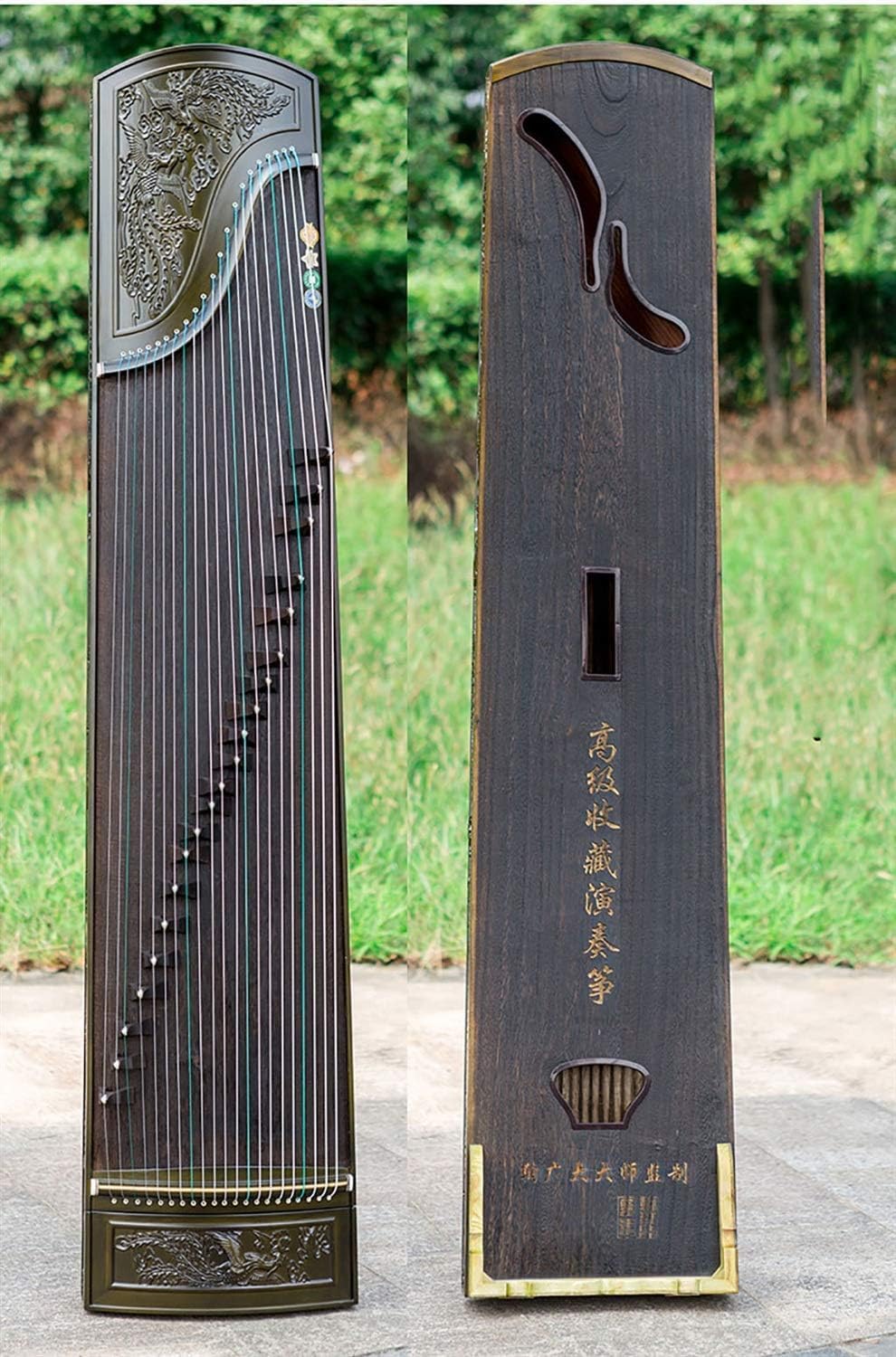 Guzheng, rozmiar: 163 cm, odpowiedni dla początkujących, profesjonalistów, praktyka wprowadzająca, chiński instrument sicalowy, z pełnym zestawem akcesoriów 421 rewelacyjny