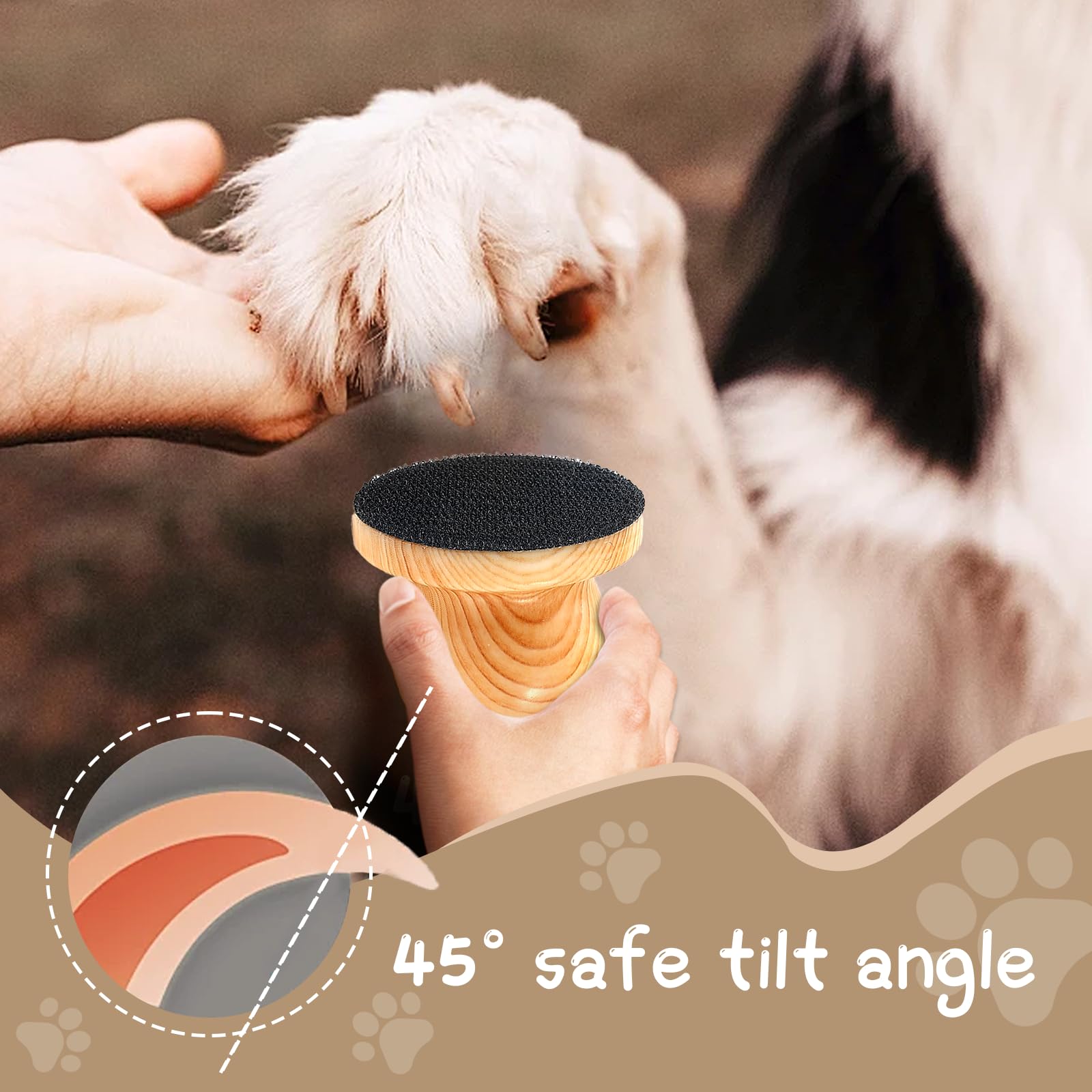 DAUNZMR Dog Nail File with 4 Pcs Replaceable Sandpaper, Nail Grinder Board for Dogs & Cats - image 3