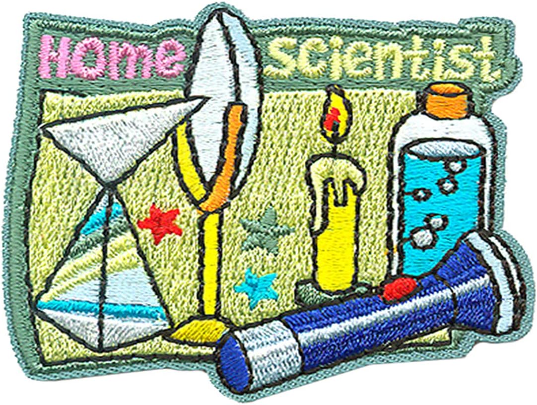 12 Pieces 2" Activity Scouts Applique Fun Patches, Science and Technology - STEM (Home Scientist)