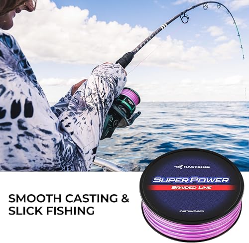 Miniatura 2 de KastKing Hilo de pescar trenzado superpotente –Sedales trenzados resistentes a la abrasión –Superlínea increíble – Cero estiramiento – Pequeño