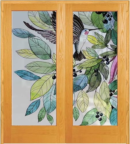 Miniatura 2 de Película de privacidad esmerilada sin pegamento, película de puerta de vitrales, reflectante estática, control de calor, anti UV, decoración de