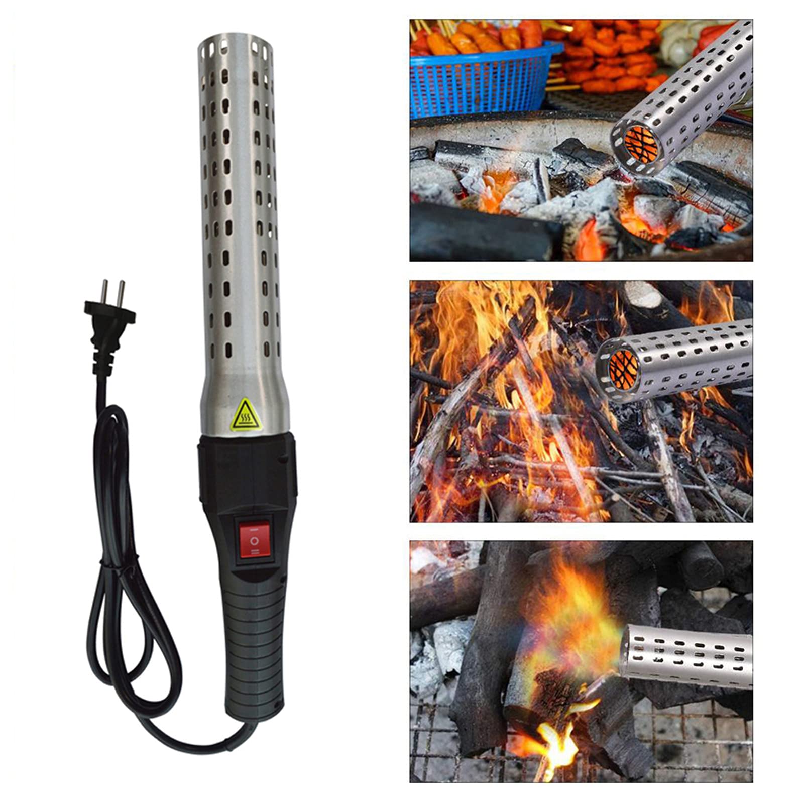 Encendedor de entrante de leña Encendedor de Fuego eléctrico para Barbacoa ARRILLA Accesorios DE Fuego RÁPIDOS RÁPIDOS BBQ BBQ Smoker Grill