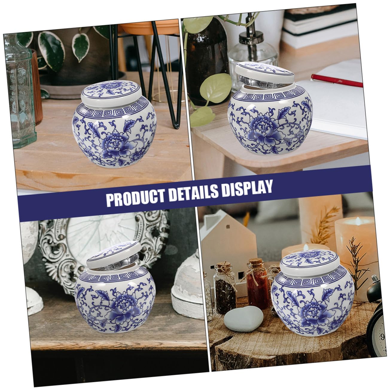 LIFKOME Dekorative Keramik Teedose Luftdicht für Losen Tee