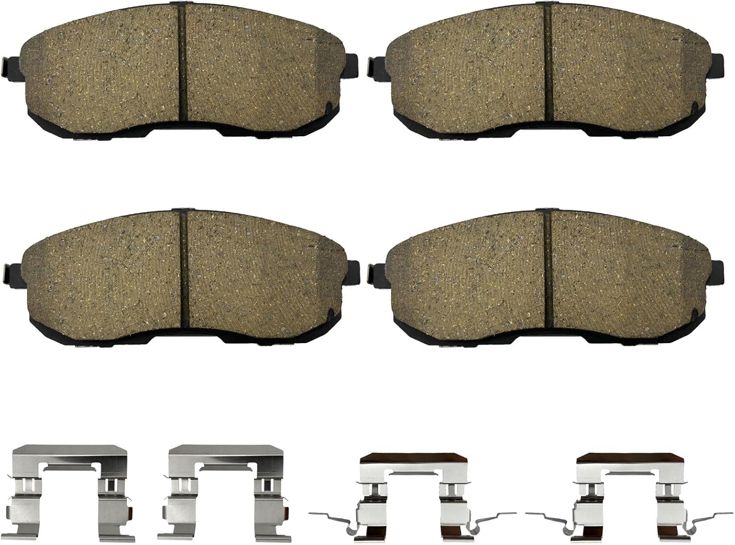 Front Ceramic Brake Pads Kit For Nissan Sentra, Altima, Versa, Cube, 350Z, Maxima, Juke, Suzuki SX4, INFINITI G35, I35, I30, Brake Disc Pads With Hardware, Replaces# D815