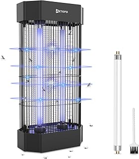Fly Zapper, Fly Killer Electric 16W 3000V UV Lamp Fly Zapper Electric Indoor Insect Killer Bug Killer Portable Hanging Mosquito Killer Lamp Bug Zapper for Home, Bedroom, Kitchen, Office, Garden