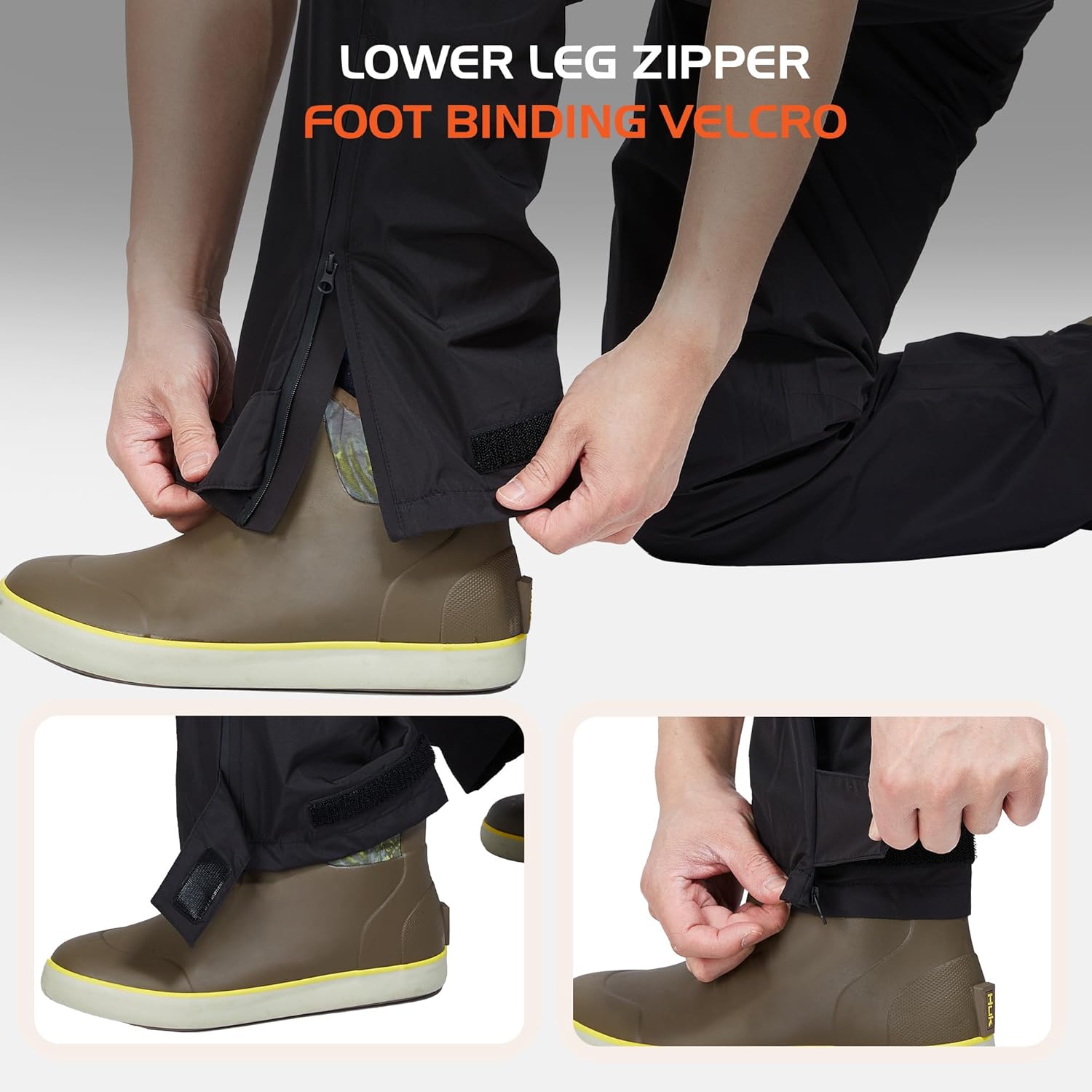 Rodeel Waterproof Fishing Rain Coat and Pant Suit for Men Outdoor Hiking (Rain Gear Jacket & Trouser Suit) - Image 7