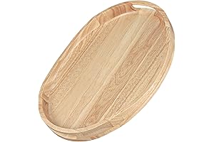 KT33: Versatile Rubber Wood Serving Tray for Everyday Moments