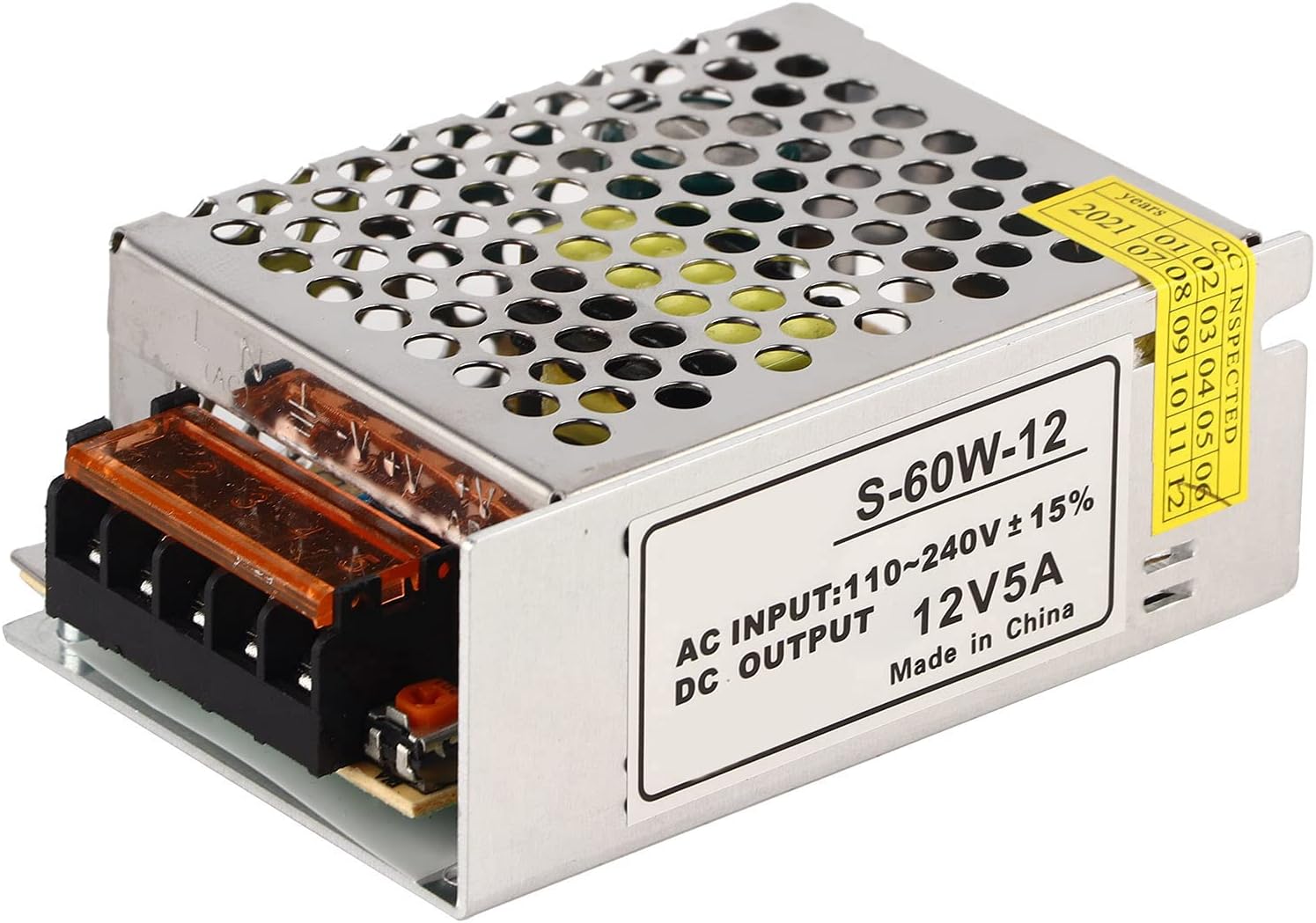 Power Supply, 12V 5A 60W LED Driver Universal Regulated Switch Power Supply Converter for Radio Camera LED Light and more