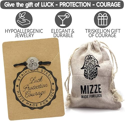 Miniatura 4 de Good Luck Stainless Steel Charms on Black Double Cord Adjustable Bracelet for Men Women Jewelry Waterproof Hypoallergenic