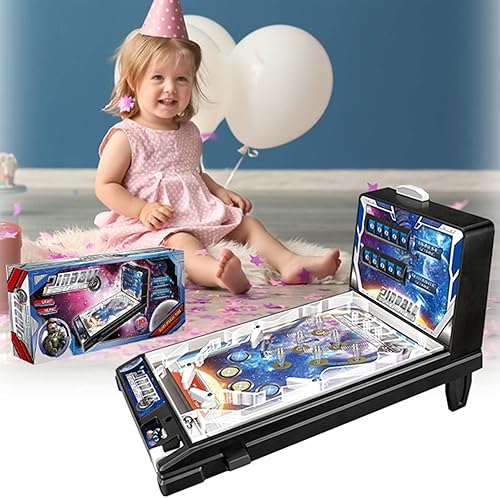 Miniatura 4 de Pinball Machine Retro Arcade Machine Mini Tabletop Arcade Game Electronic Super Marble Game with Scorer Lights Music