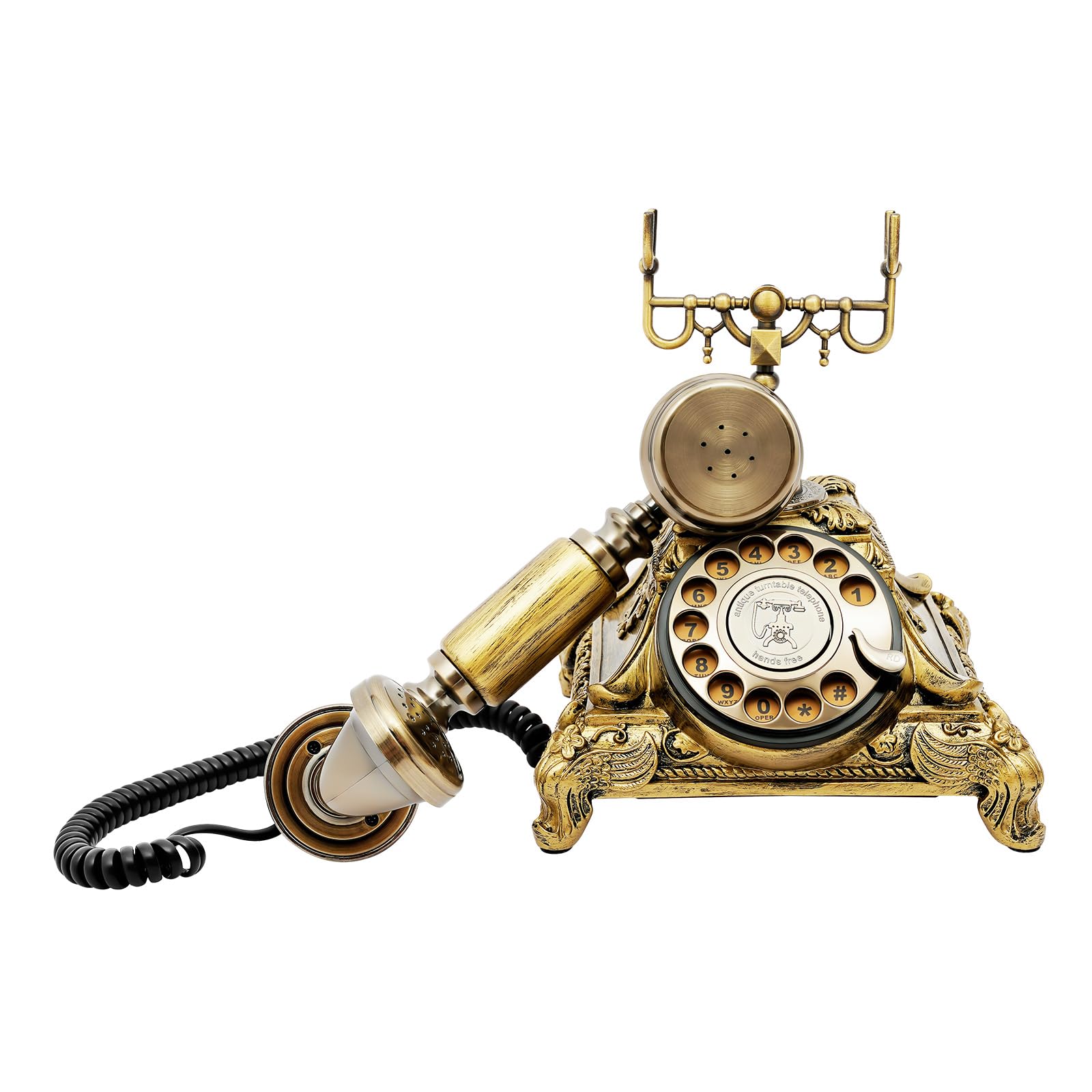 Telefono – telefono antico con funzione di ripetizione di scelta Telefono retrò, chiamata HD, cancellazione del rumore, telefono antico, telefono fisso per casa, ufficio, caffetteria, hotel, galleria