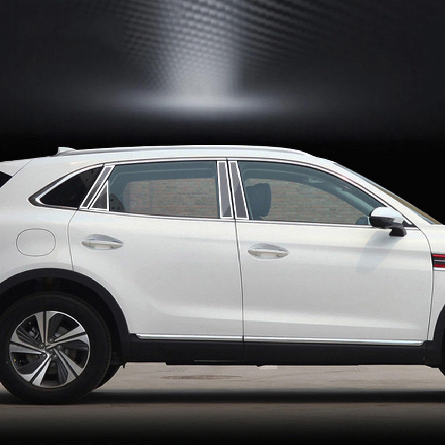 Car Exterior PPF Transparent Protective Film TPU Anti Scratch BC Window Pillar Strip Film ，for Red Banner H5 2018-2023