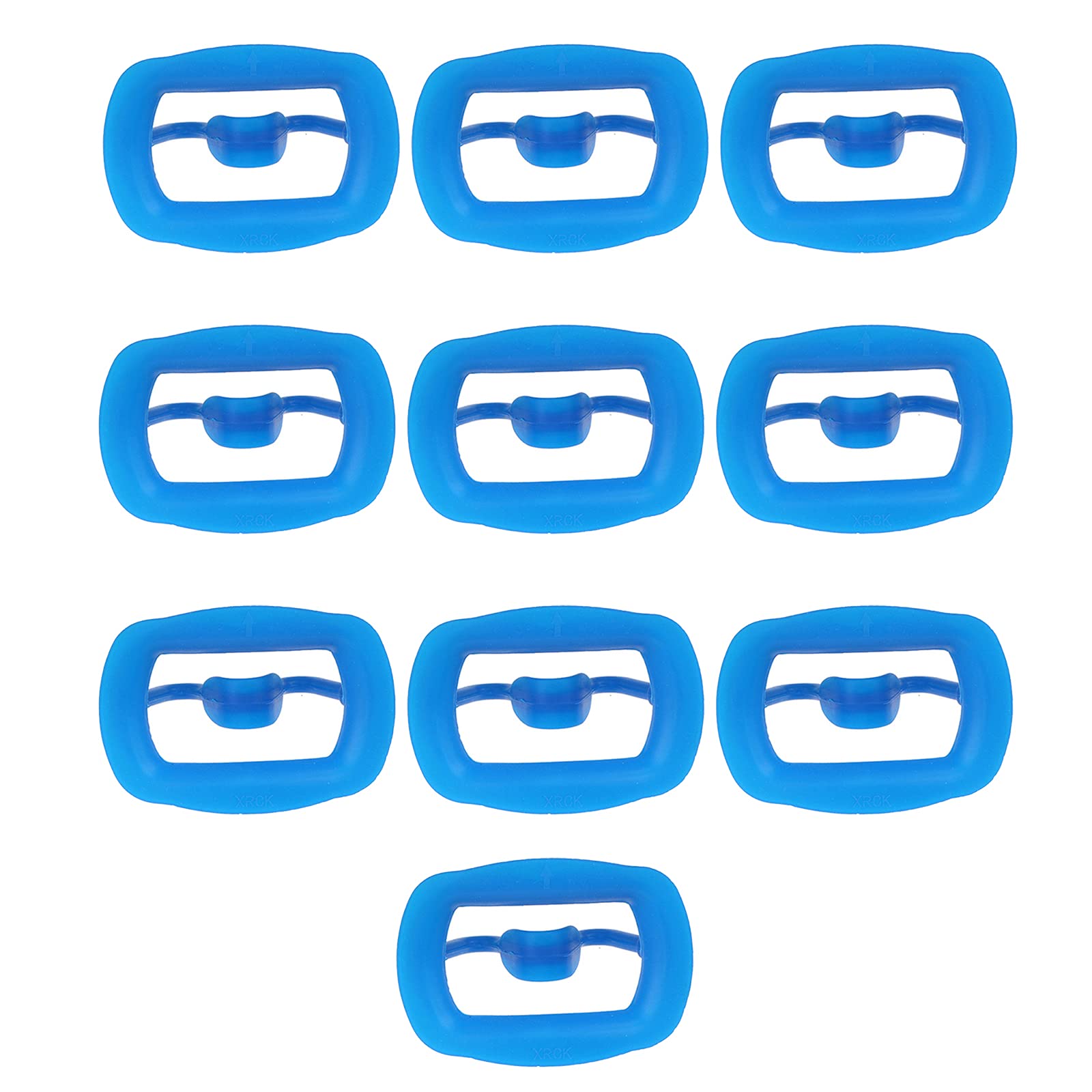 Divaricatore per guance dentali in silicone, strumento per dentisti orali, per terapie ortodontiche, blu, 10 pezzi
