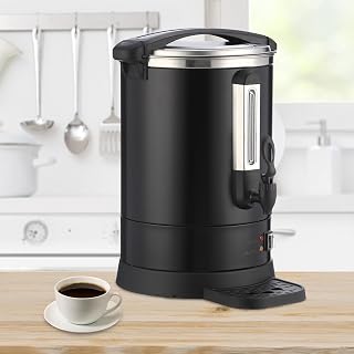 120 Cups Coffee Urn Hot Water Urn,18L/4.8 Gal Large Stainless Steel Commercial Coffee Maker with Double Wall Insulation, Electric Hot Beverage Dispenser for Buffet Party Catering,Weddings