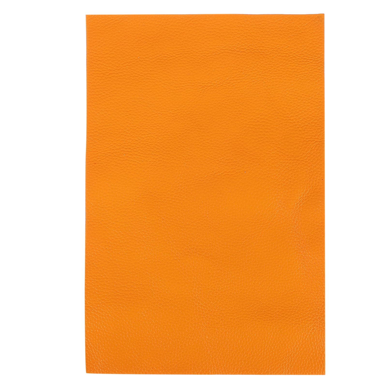 Feuille de cuir pleine fleur orange 60x40 cm pour loisirs créatifs et ceintures