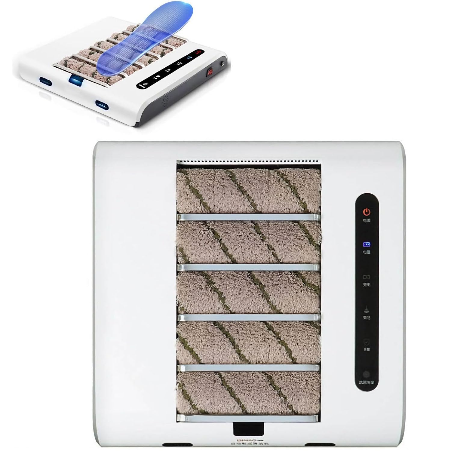 Pulidora eléctrica de zapatos con potente succión e inducción automática para limpieza y pulido de suelas