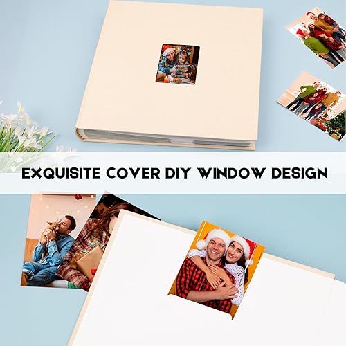 Miniatura 3 de Álbum de fotos de 600 bolsillos de 4 x 6 pulgadas con espacio de escritura, álbum de fotos de gran capacidad de 4 x 6 pulgadas con capacidad para