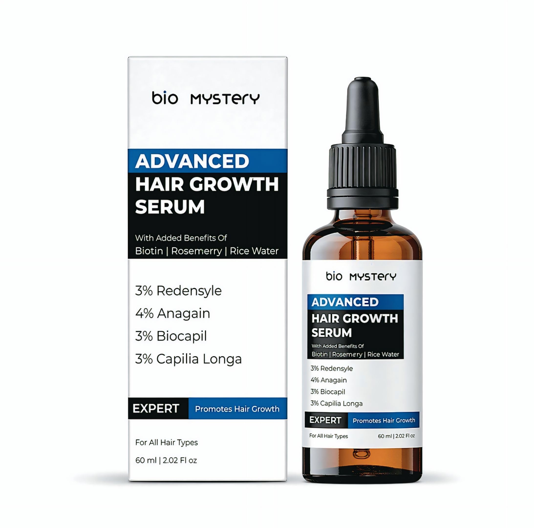 Amazon.com : Bio Mystery Hair Growth Serum With 3% Redensyl, 4