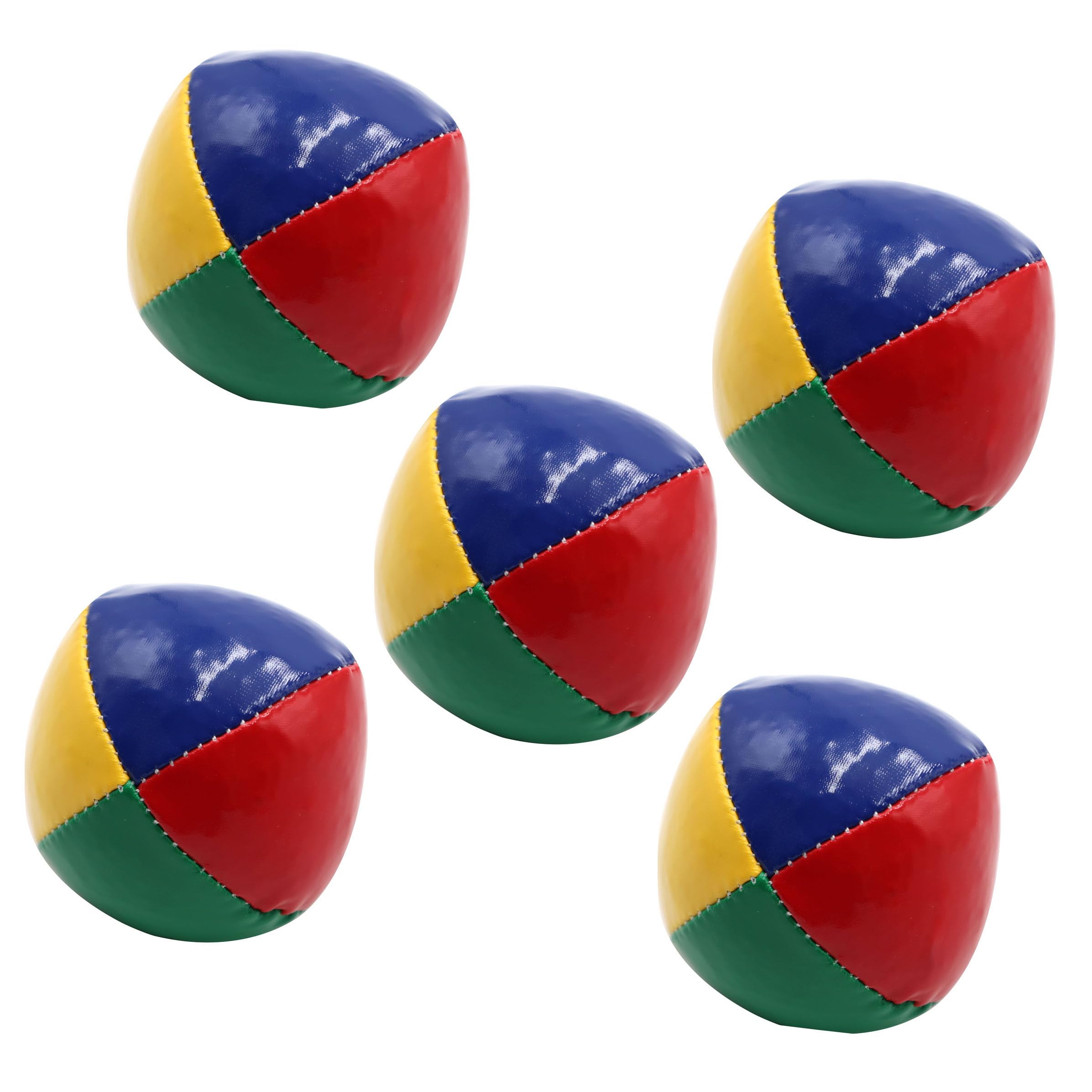 3 x Pro 60g Mini Juggling Balls - Small Sized Quality Thud Juggling Balls - Set of 3 Juggling Balls (Red, Blue, Yellow, Green)