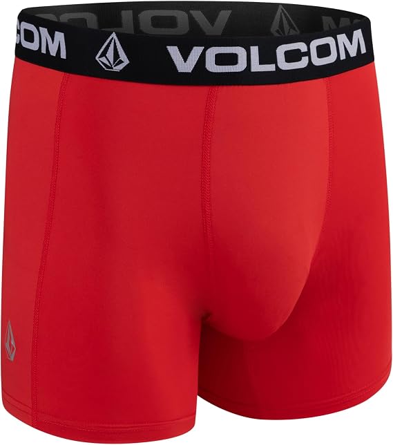Volcom Mens Boxer Briefs 4 Pack Poly Spandex Performance Boxer Briefs Underwear