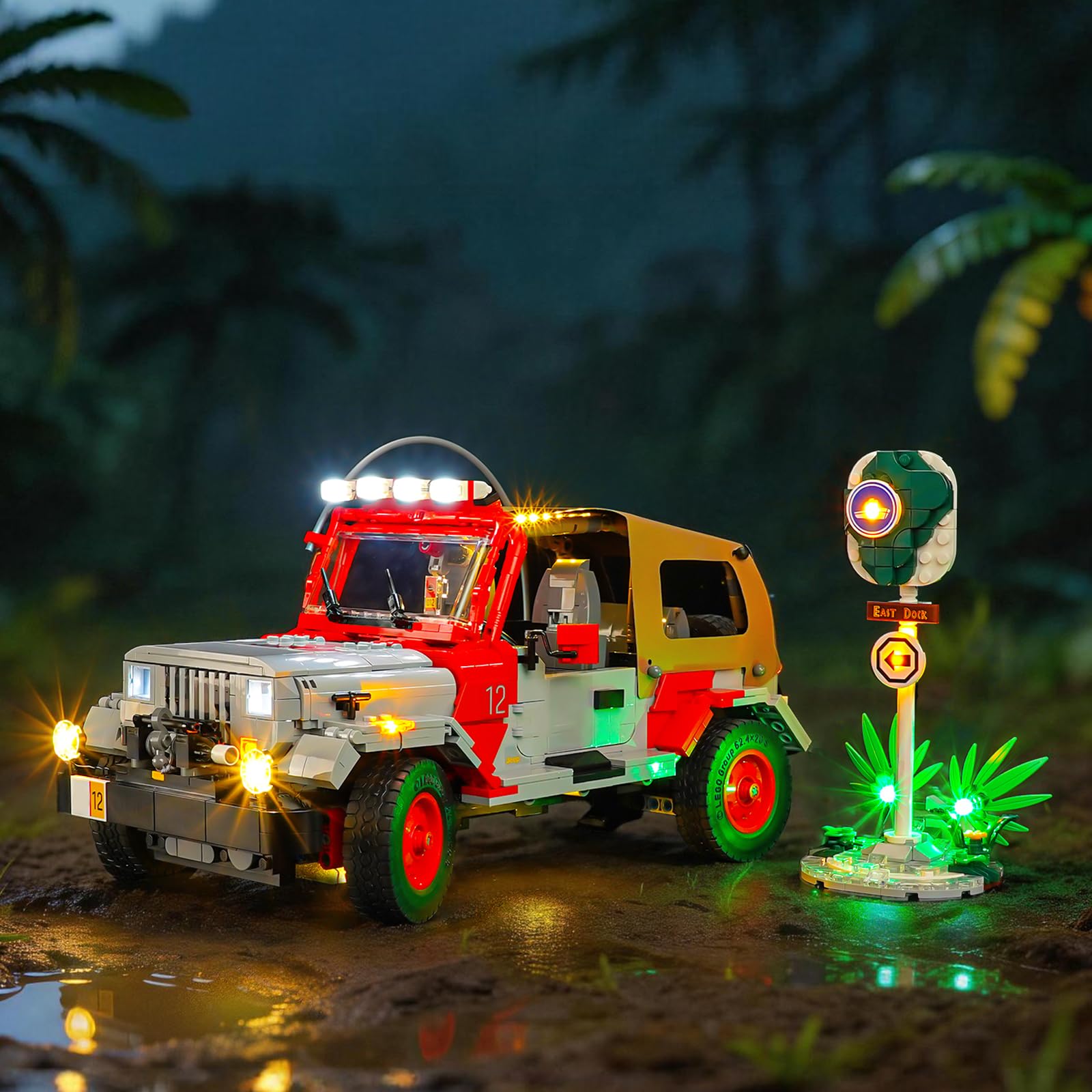 BRIKSMAX 2.0 Light Kit Compatible with Lego Jeep Wrangler 77984 Building Sets - Original LED Lighting Kits (Accessories Only) for Display, Gifts & Collectors