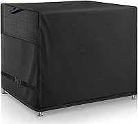 Vista 8 de Funda de comedor al aire libre, funda impermeable resistente para mesa de trabajo plana Royal Gourmet PC3401S y PC3401B, compatible con carrito