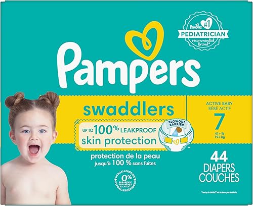 Miniatura 169 de Pañales Pampers Swaddlers, Talla 7 (11.8-22.7 kg), 70 unidades, absorbentes, mantiene al bebé seco y cómodo, pañal desechable seguro para la piel