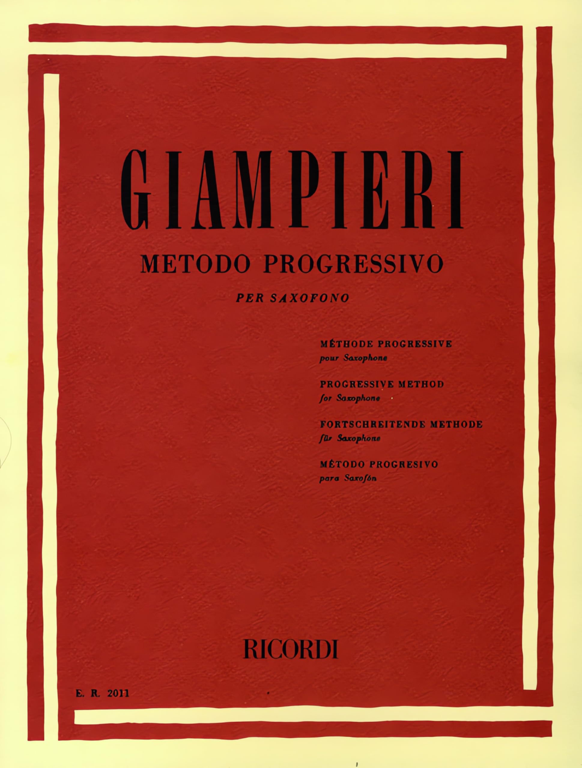 Metodo Progressivo Per Saxofono