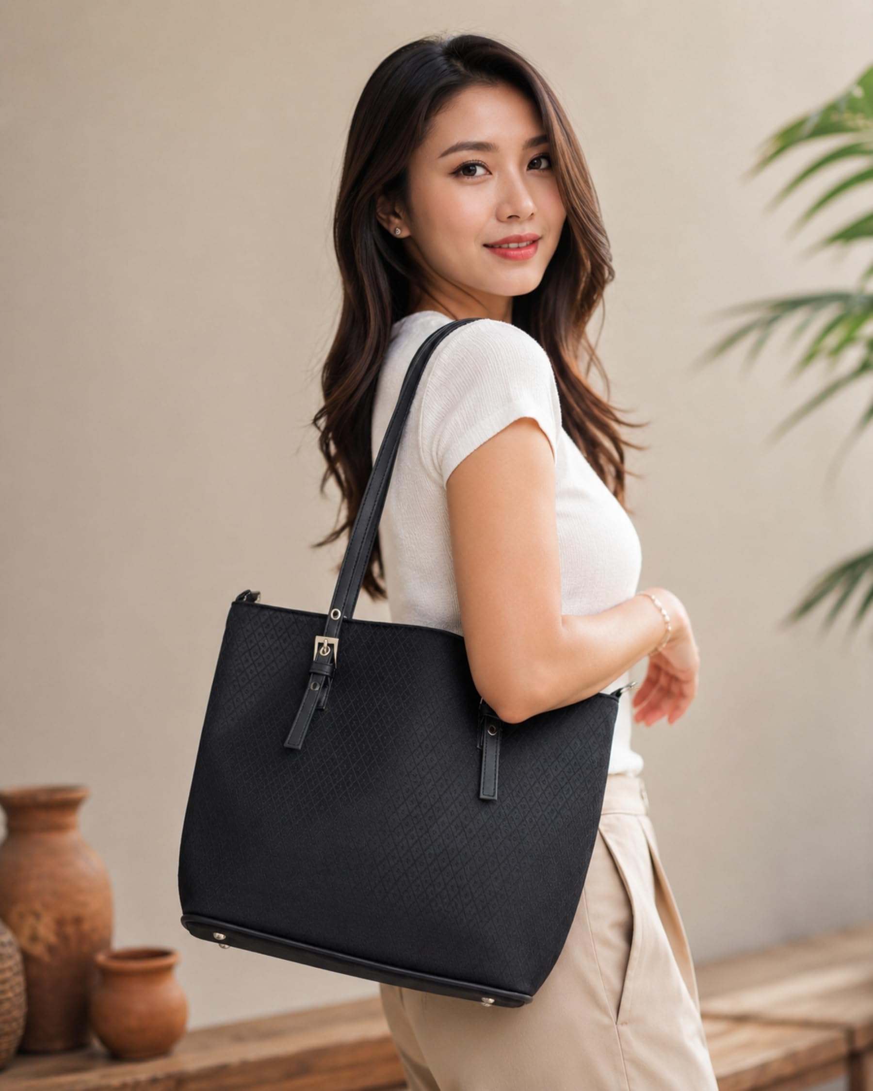 Borsa Donna a Spalla in Seta Thailandese | Tessuto Tradizionale Thai Tessuto a Mano, Artigianale, Elegante e Leggera, Stile Etnico Raffinato, Made in Thailand